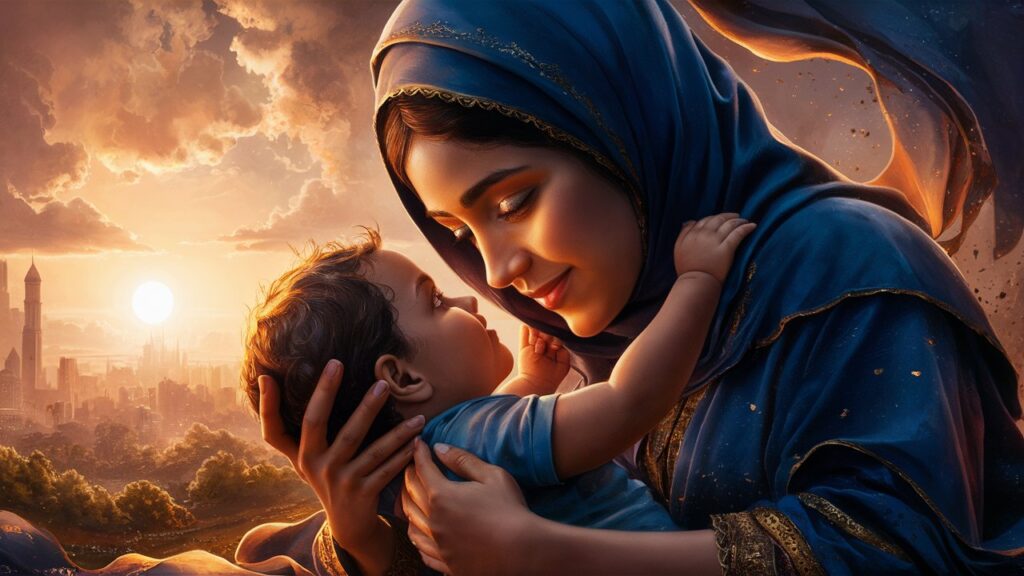 A mother is a glimpse of God's love.