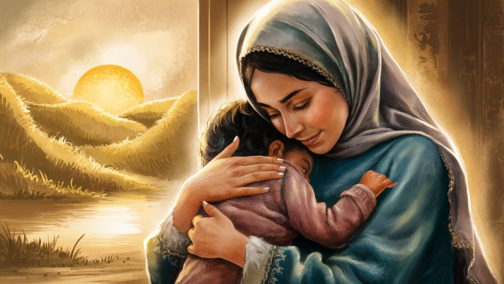 A mother is a glimpse of God's love.